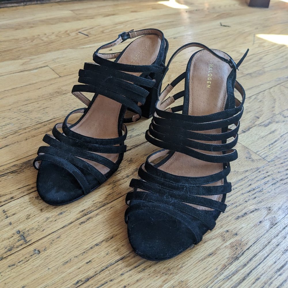 Strappy block heel sandal